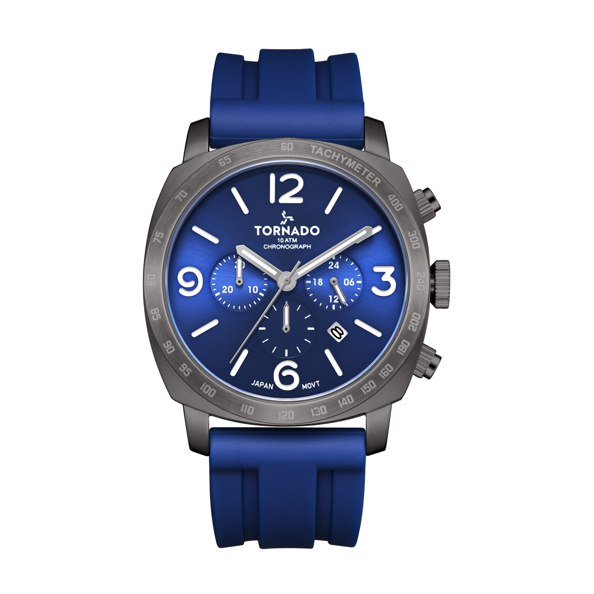[T9102-XSNN] TORNADO Men's Analog Blue Dial Watch - T9102-XSNN