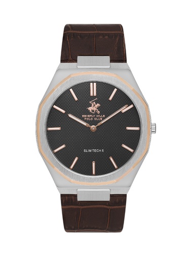 [BP3607X.564] Beverly Hills Polo Club Men's Analog Grey Dial Watch - BP3607X.564