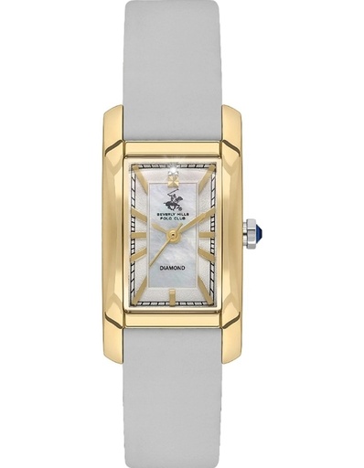 [BP3613C.127] Beverly Hills Polo Club Women's Analog White Dial Watch - BP3613C.127