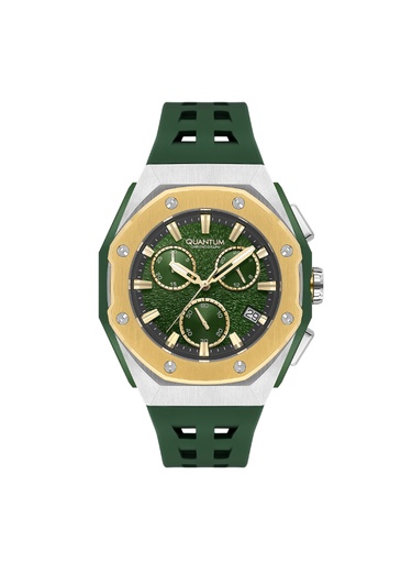 [HNG1170.275] Quantum Men's Chronograph Green Dial Watch - HNG117.275