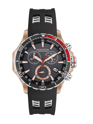 [HNG834.551] Quantum Men's Chronograph Black Dial Watch - HNG834.551