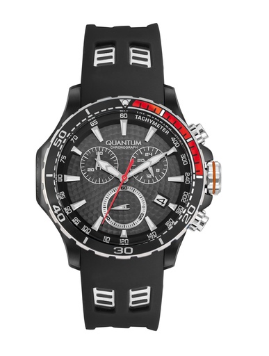 [HNG834.651] Quantum Men's Chronograph Black Dial Watch - HNG834.651