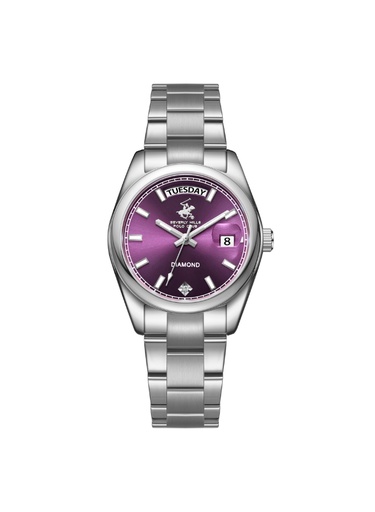 [BP3709X.380] BEVERLY HILLS POLO CLUB Women's Analog Purple Dial Watch - BP3709X.380