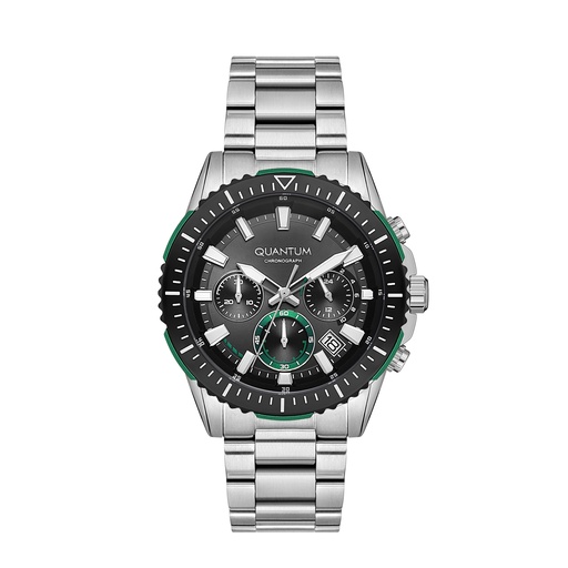 [PWG1128.351] QUANTUM Men's Chronograph Black Dial Watch - PWG1128.351