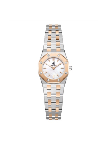[BP3798X.520] BHPC Ladies 2H Fn S.S/IP R.GOLD Case S.S/IP R.GOLD STEEL Band W.MOP Dial
