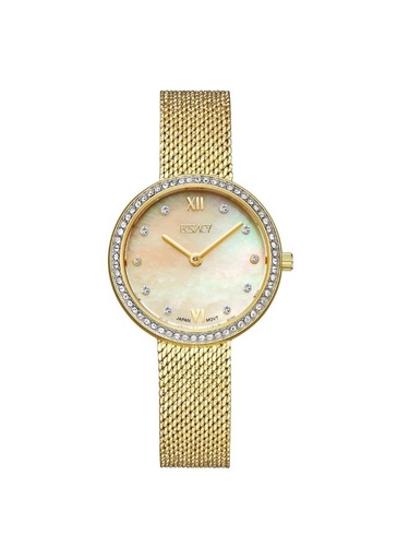 [E20506-GMGMC] Ecstacy Women's Analog Beige Dial Watch - E20506-GMGMC