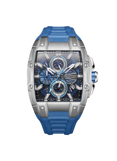 [HNG1161.359] QUANTUM Men's Chronograph Black Dial Watch - HNG1161.359