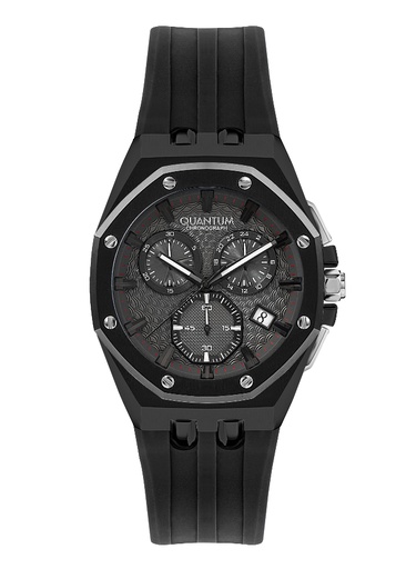 [HNG949.652] Quantum Men's Chronograph Black Dial Watch - HNG949.652
